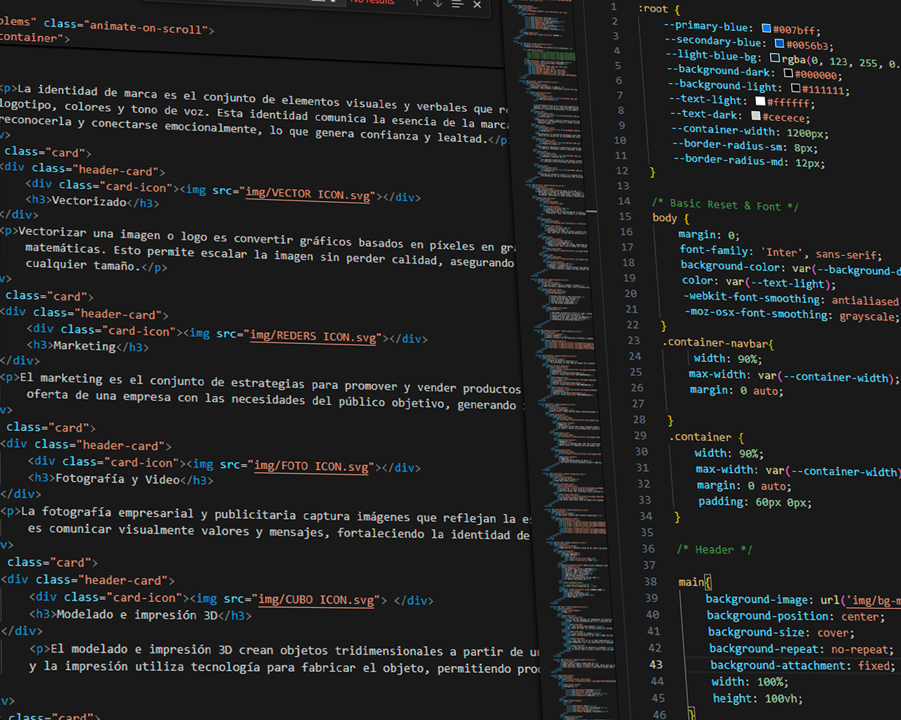 Personaliza la Plantilla